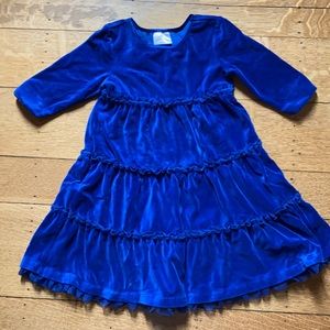 Velour tiered Hanna Andersson dress